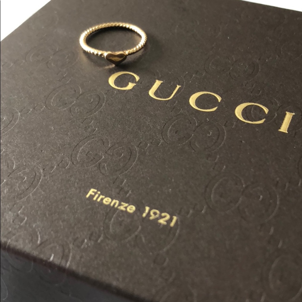 Dainty Heart Ring Dipped In Gold...